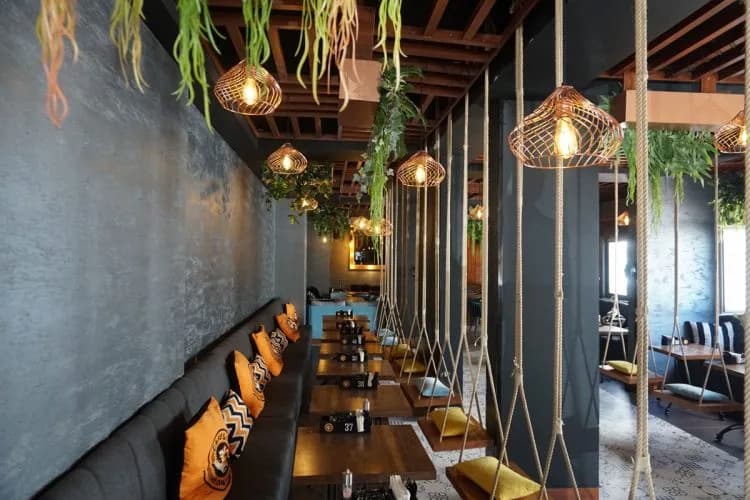 Cafes aydınlatma referansı