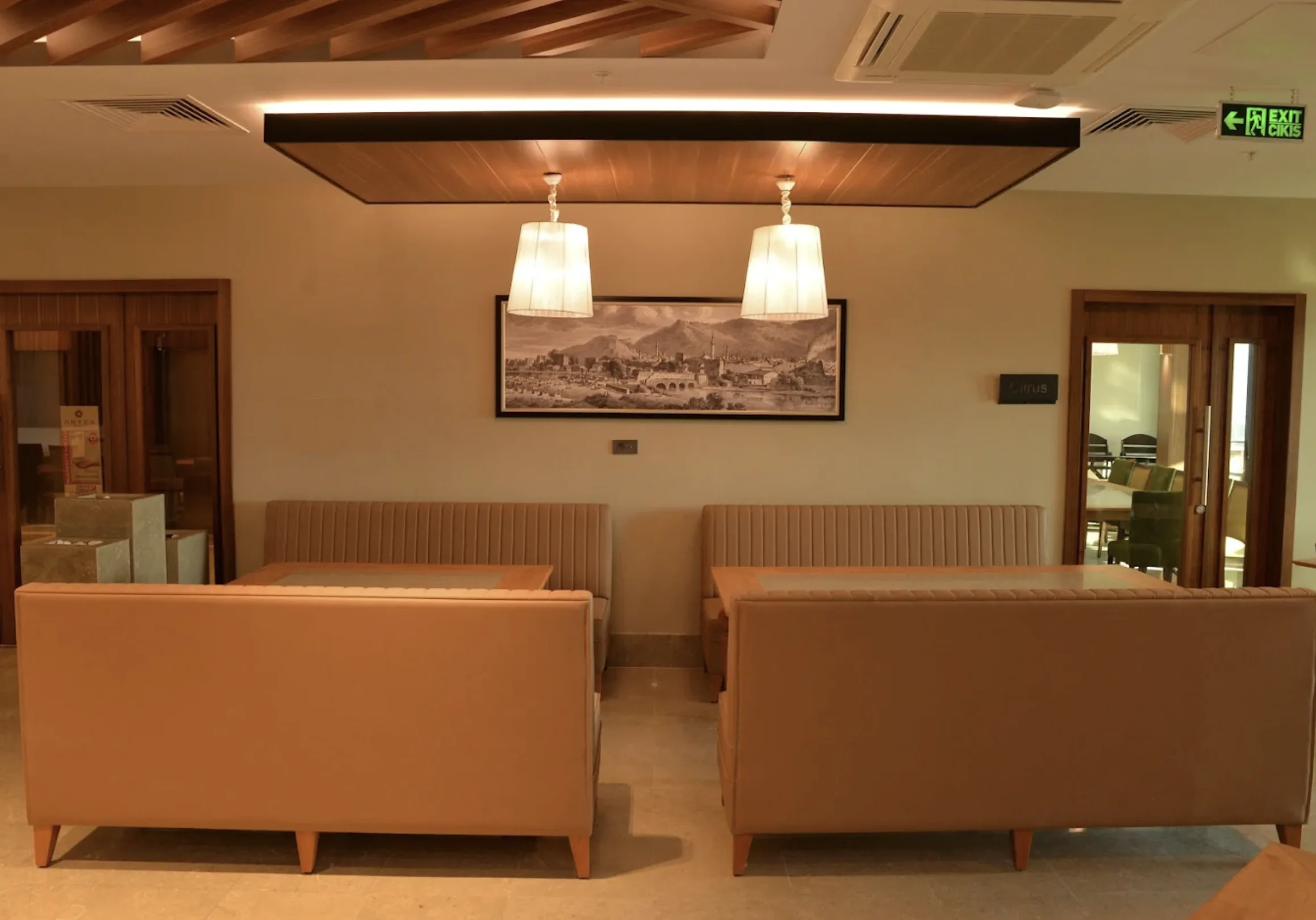 Hatay Artes Otel aydınlatma uygulamasından bir görünüm
