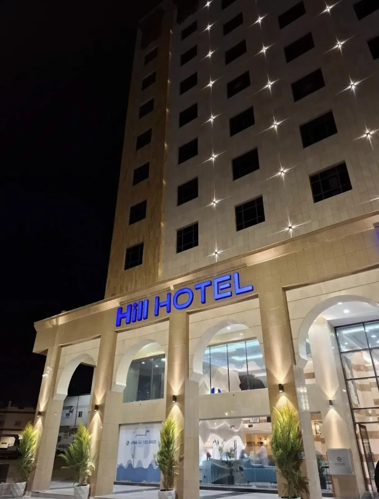 Medine Hıll Otel aydınlatma uygulamasından bir görünüm