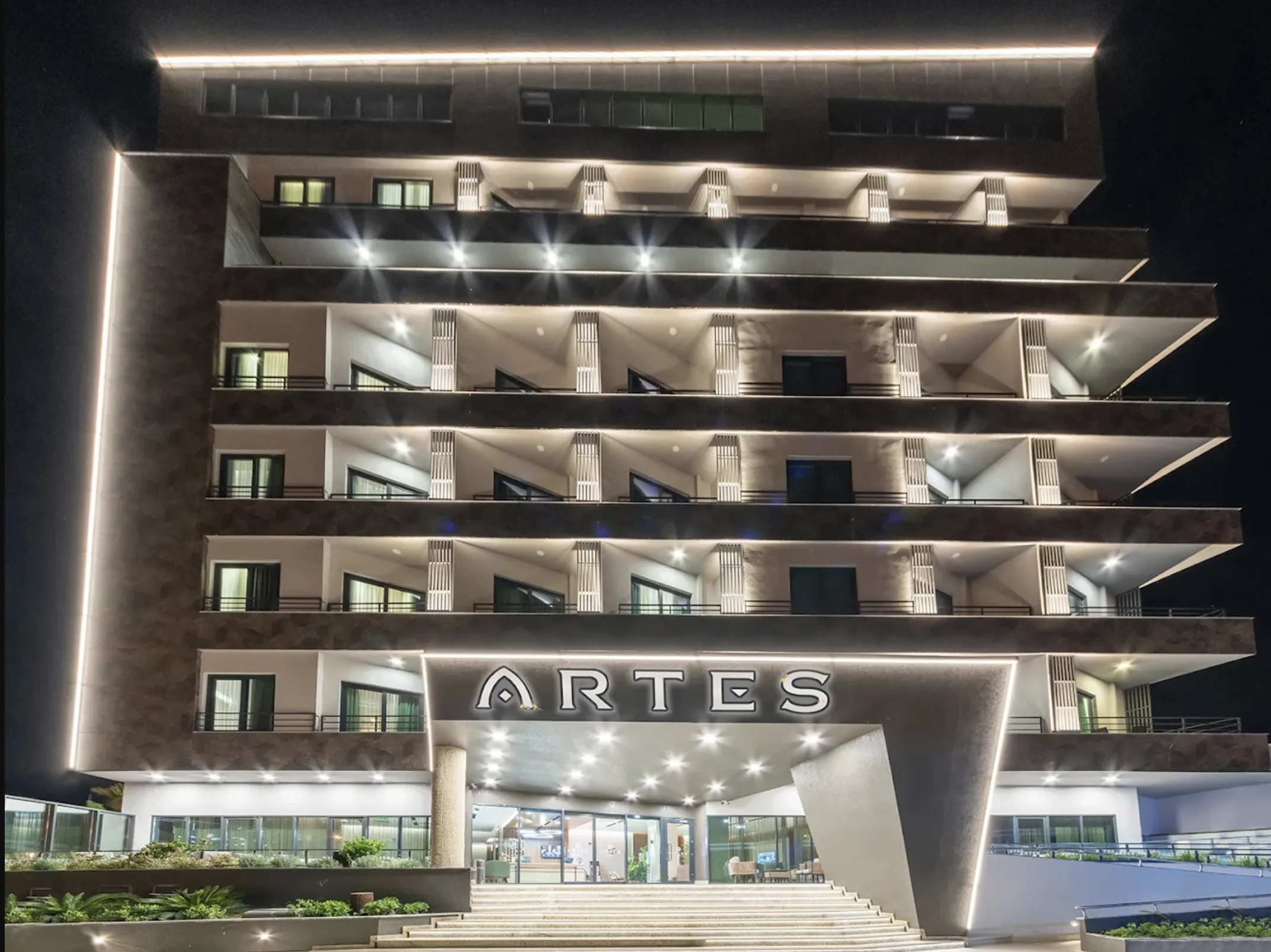 Hatay Artes Otel aydınlatma uygulamasından bir görünüm