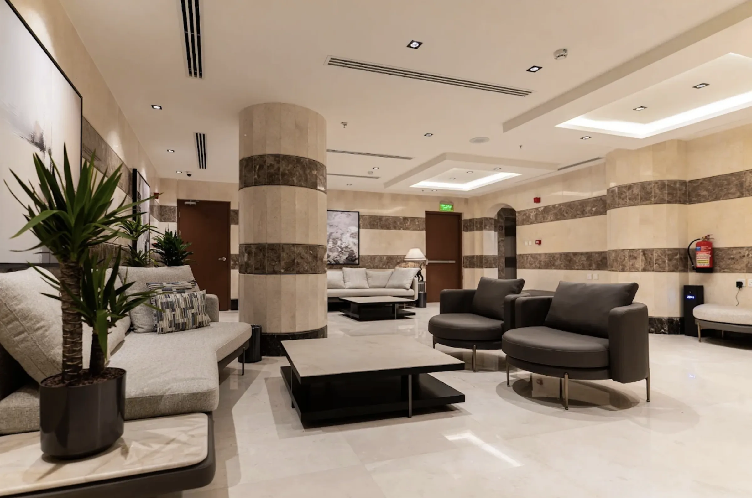 Medine Hıll Otel aydınlatma uygulamasından bir görünüm