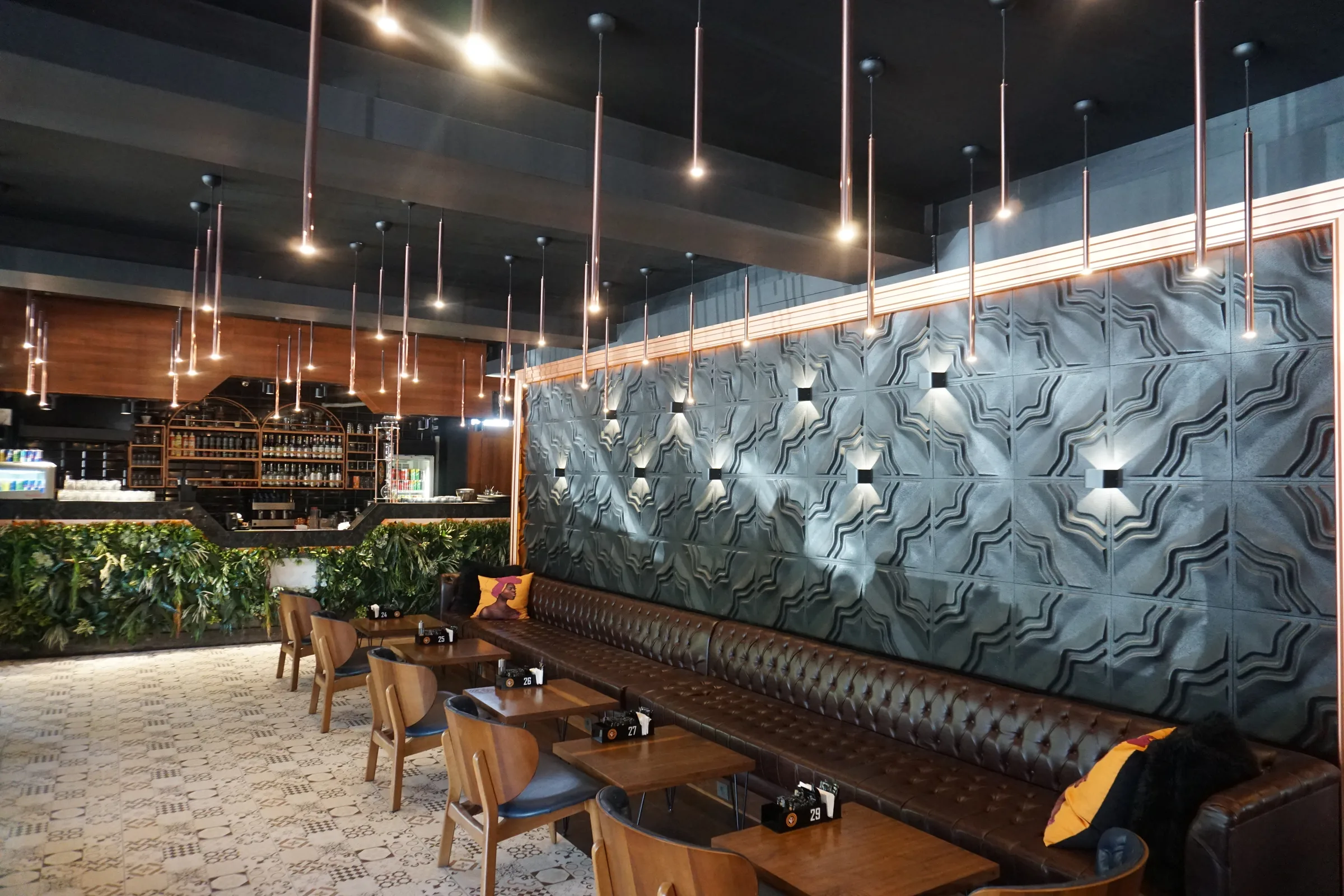 Cafes aydınlatma uygulamasından bir görünüm