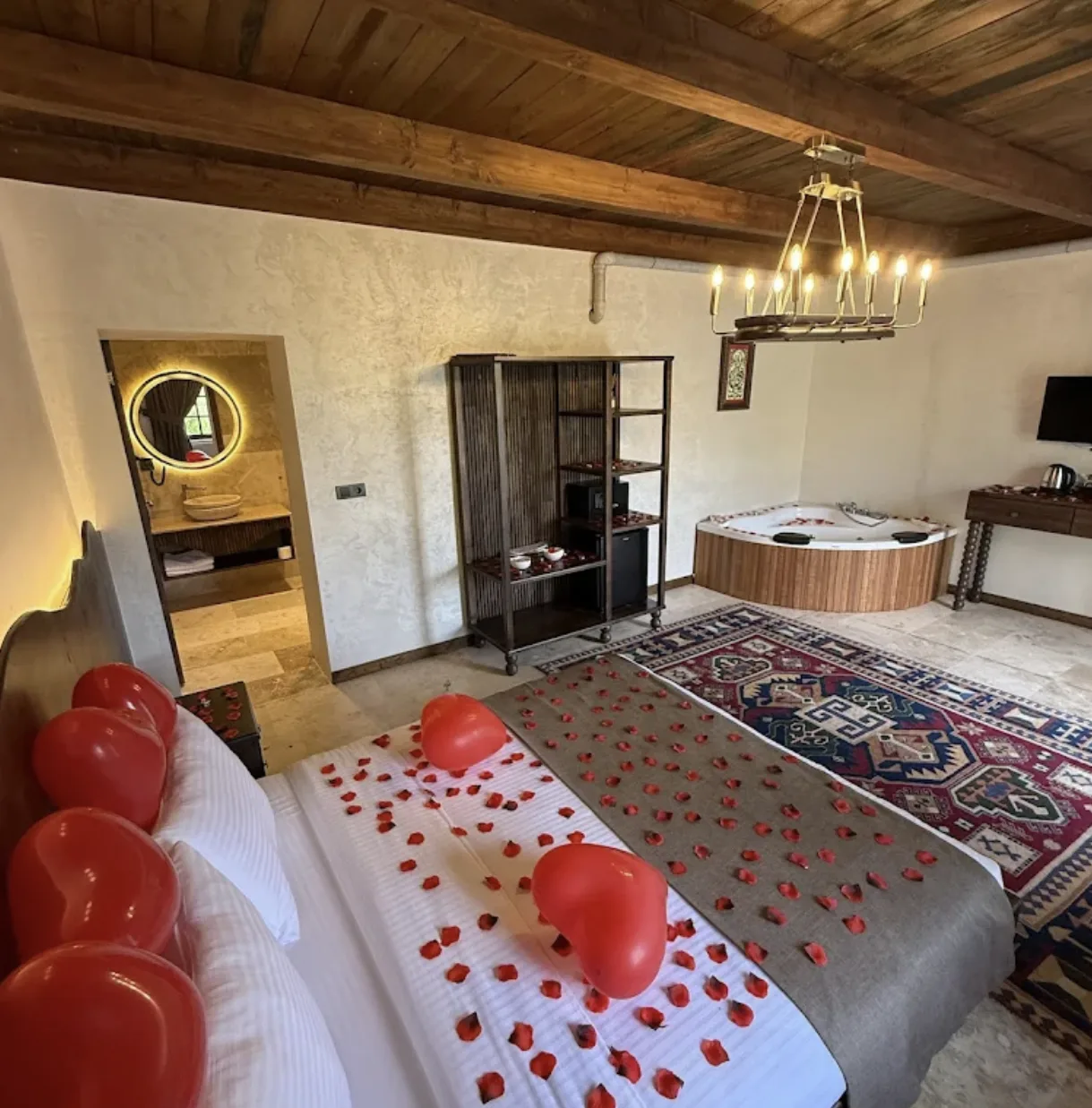 My Cappadocıa Stone House aydınlatma uygulamasından bir görünüm