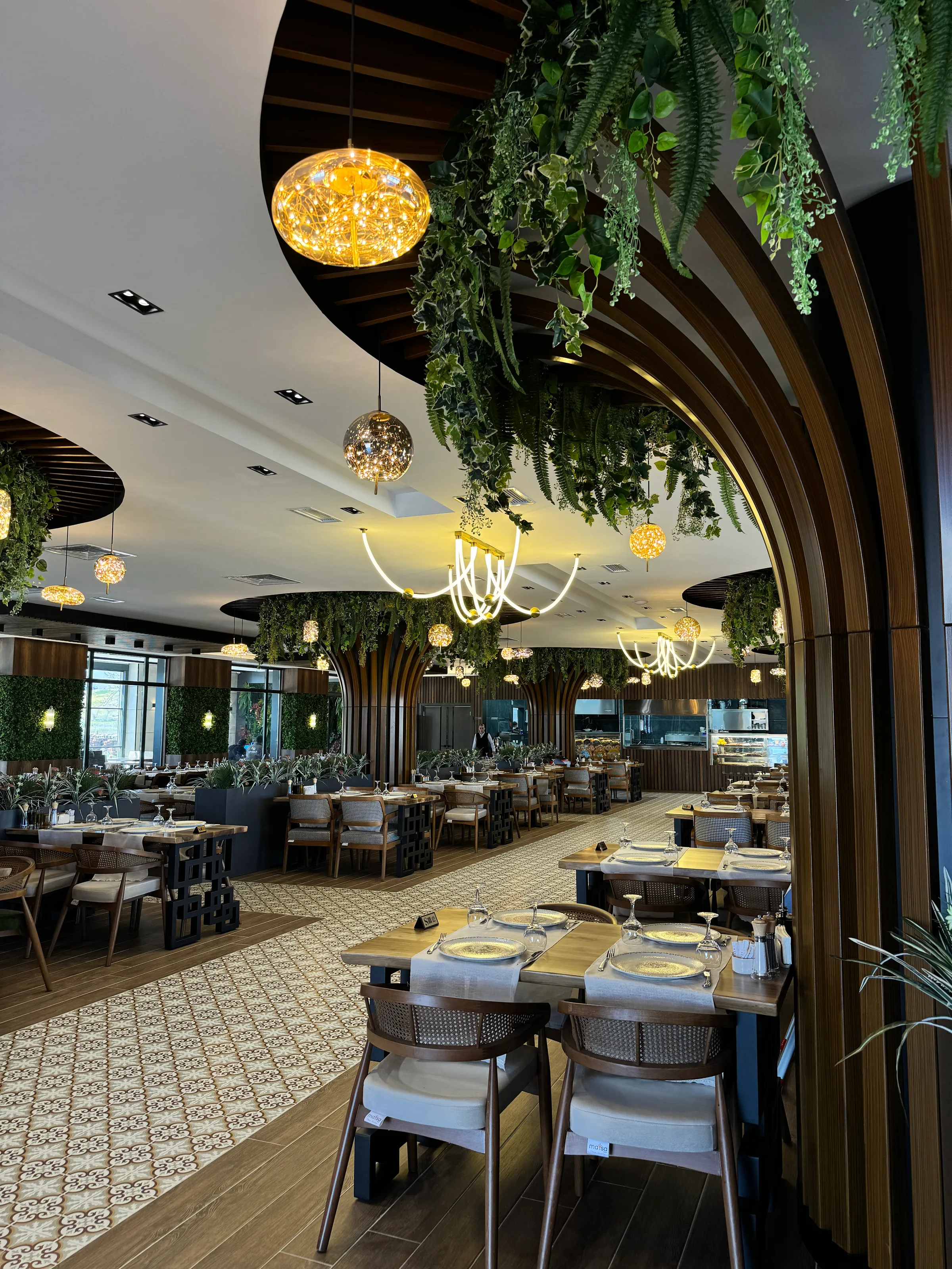 Şeker Restoran aydınlatma uygulamasından bir görünüm