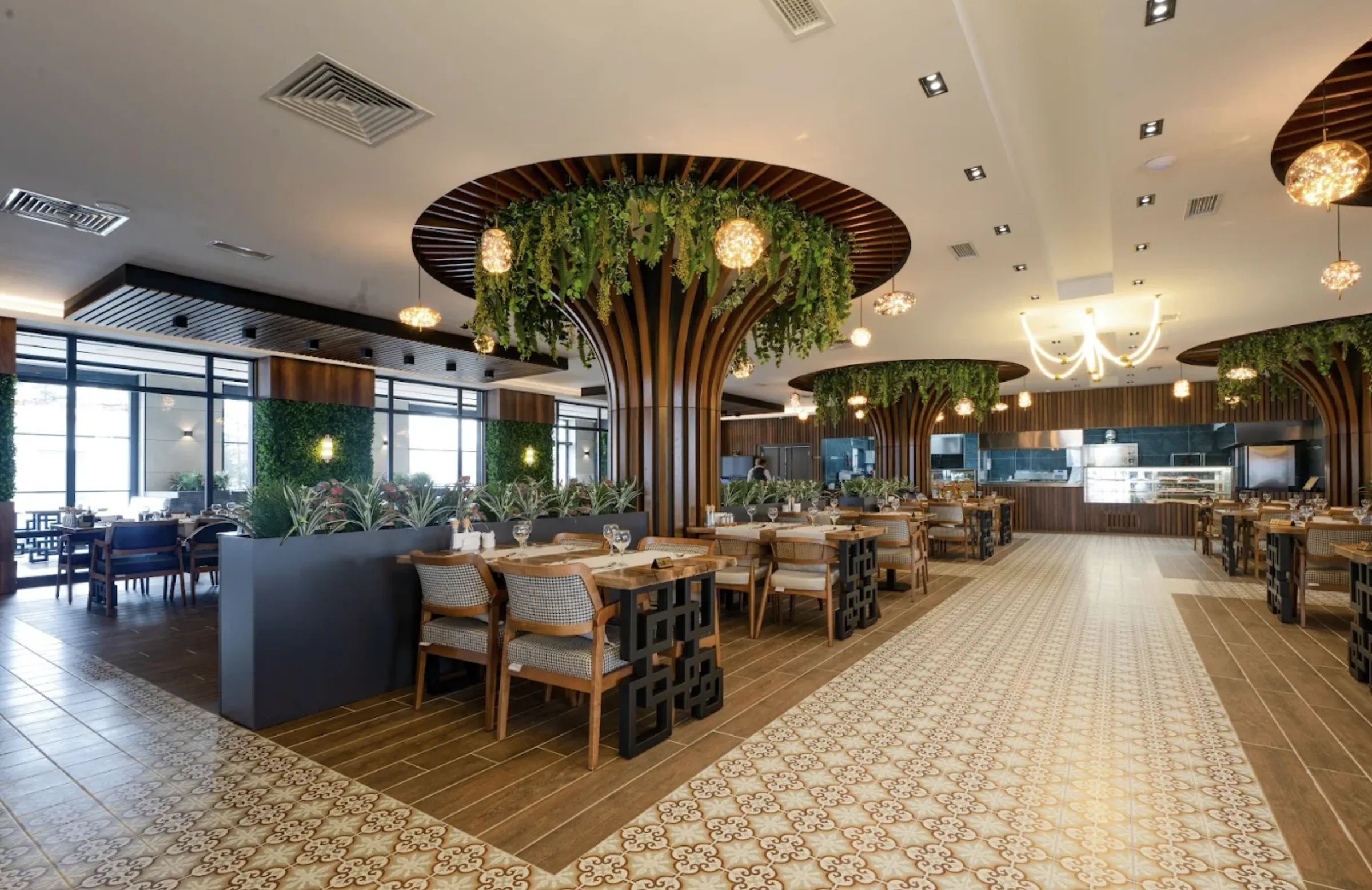 Şeker Restoran aydınlatma uygulamasından bir görünüm