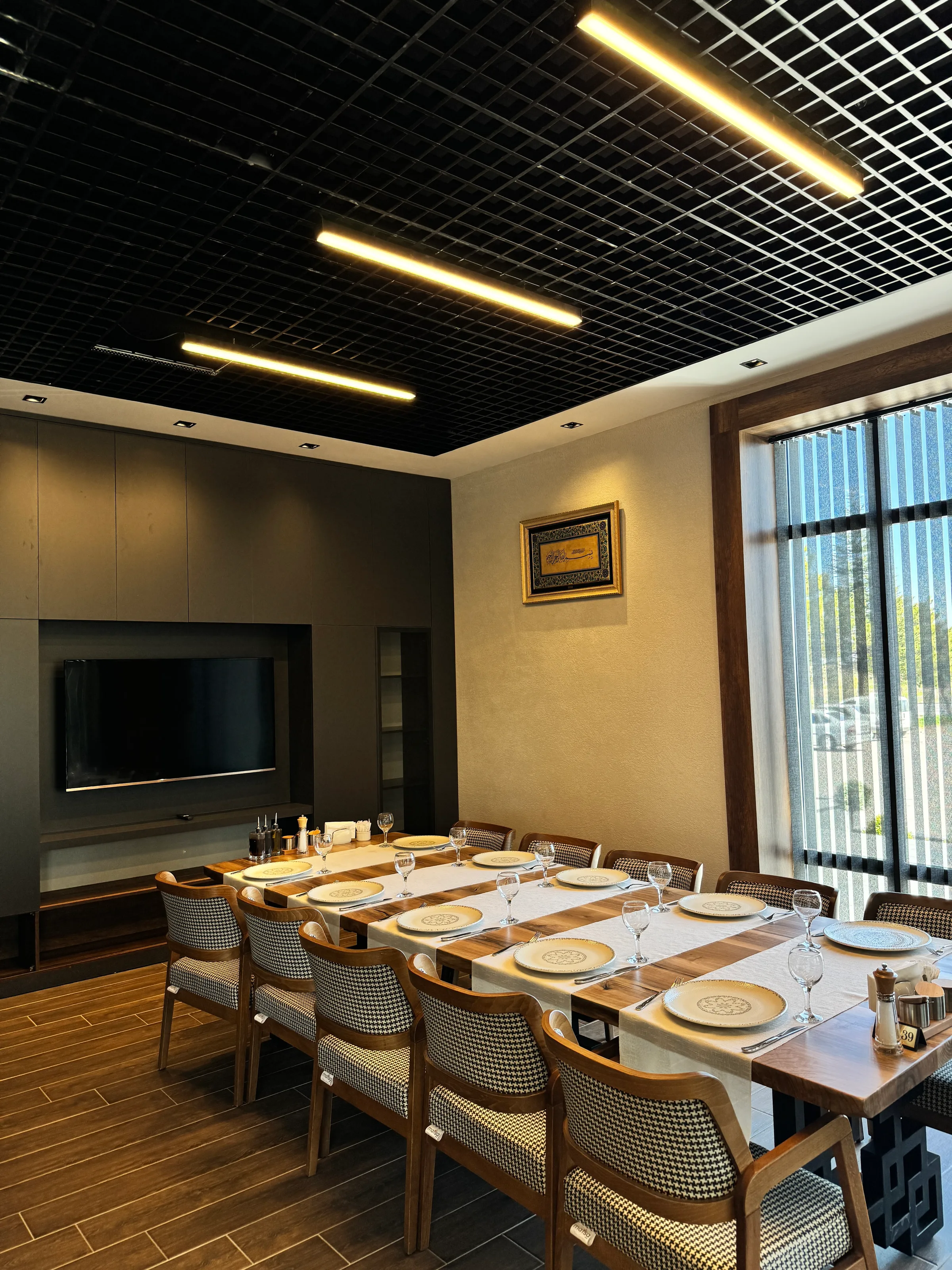 Şeker Restoran aydınlatma uygulamasından bir görünüm