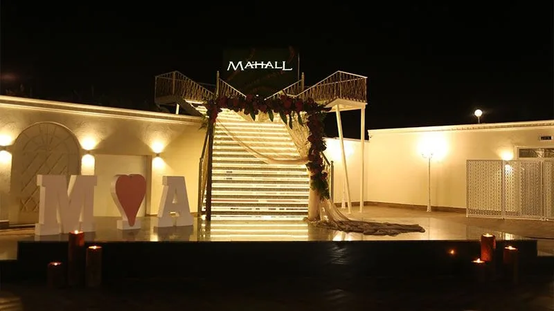 Mahall Düğün Salonu aydınlatma uygulamasından bir görünüm