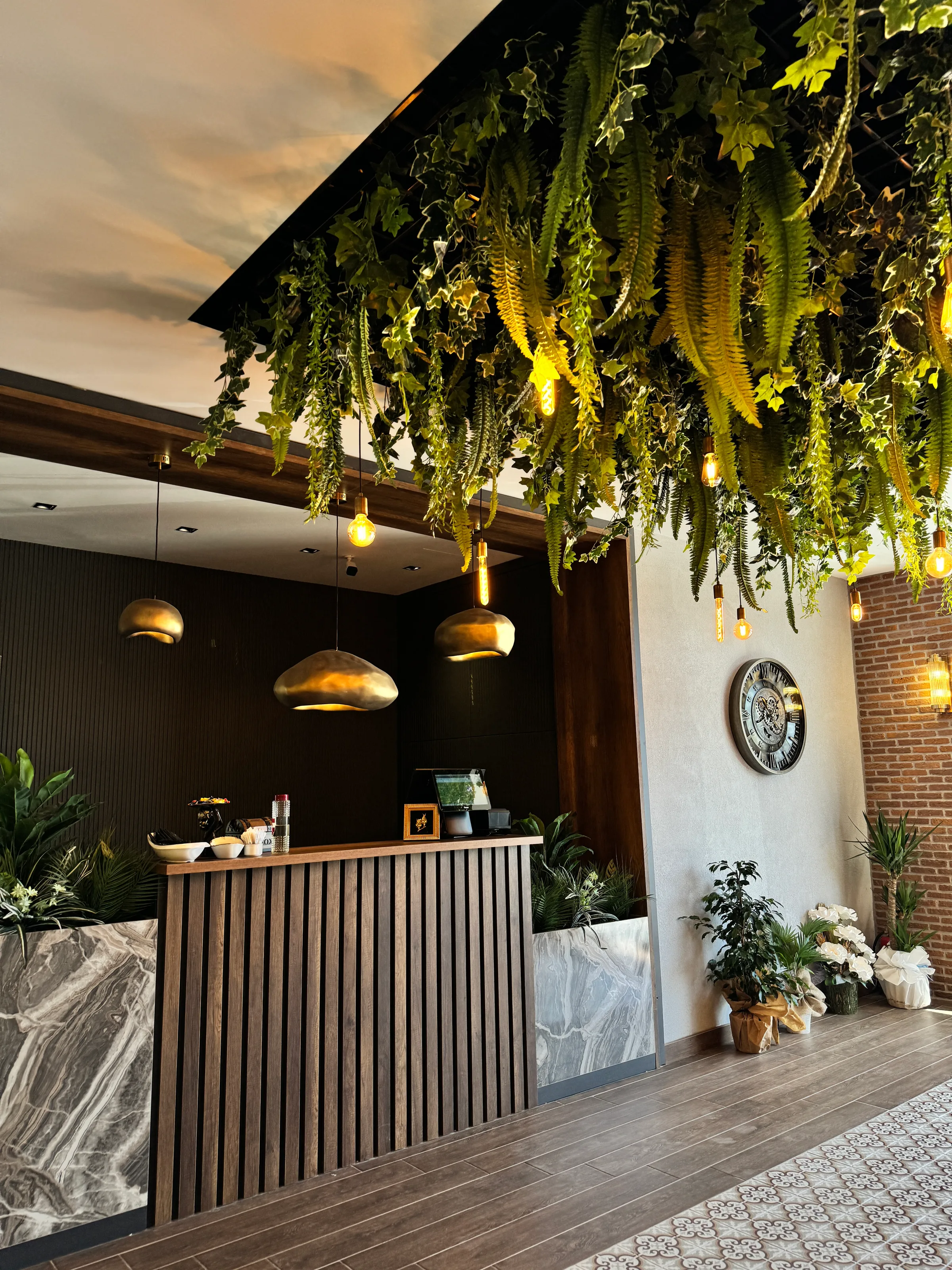 Şeker Restoran aydınlatma uygulamasından bir görünüm