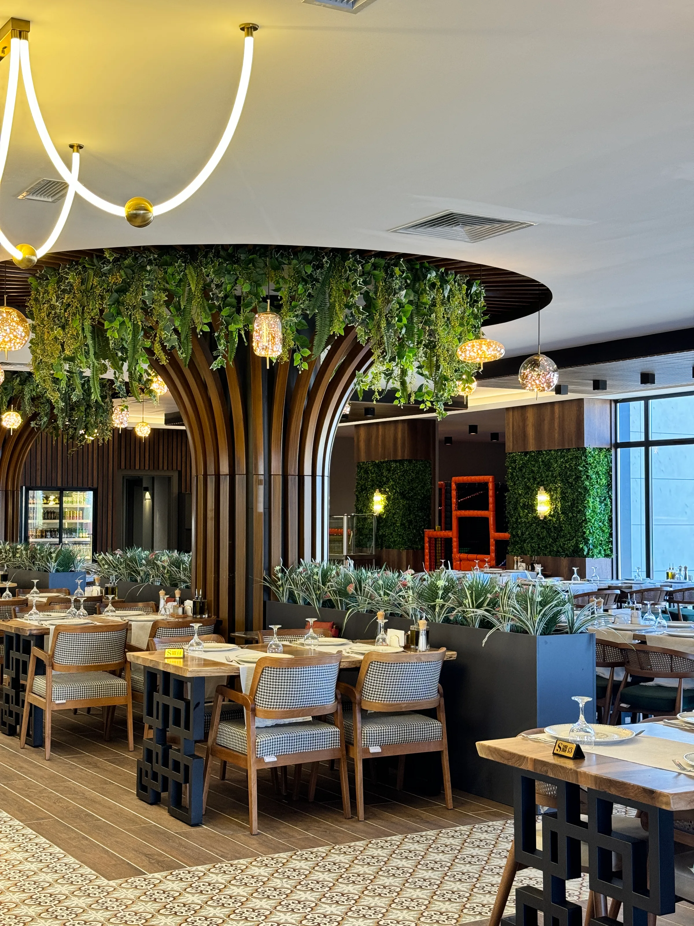 Şeker Restoran aydınlatma uygulamasından bir görünüm